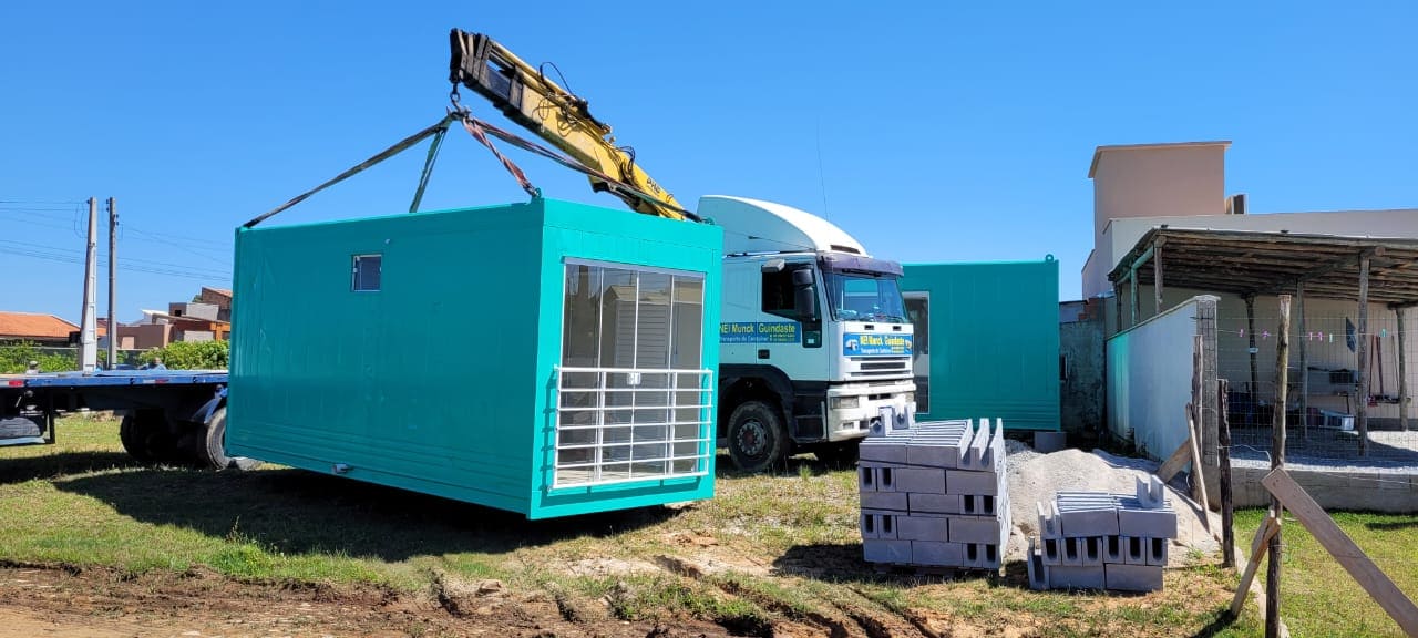 casa de praia container reefer 08 - Casa de Praia 2×20 Reefer - Obra em andamento