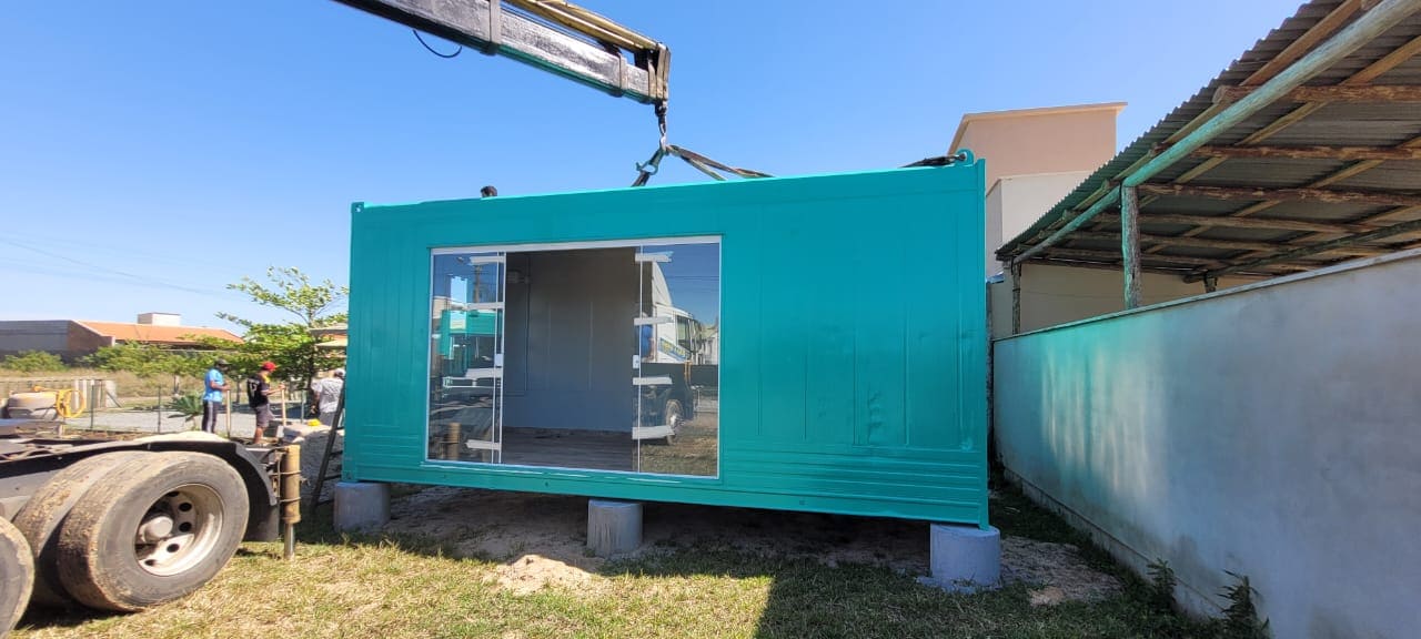 casa de praia container reefer 10 - Casa de Praia 2×20 Reefer - Obra em andamento