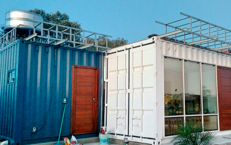 container em itajai como e feita a pintura - Casas container em Itajaí: como é feita a pintura?